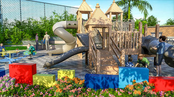 View of kids play area at Tridentia Panache