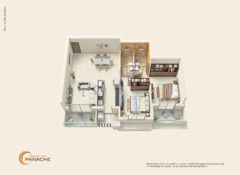 2 BHK – Type 2 – Area 124 Sq. Mts.