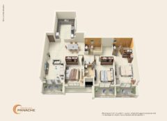 3 BHK – Type 1 – Area 175 Sq. Mts.