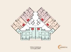 Typical Floor Plan – Bldg B, C, D & E